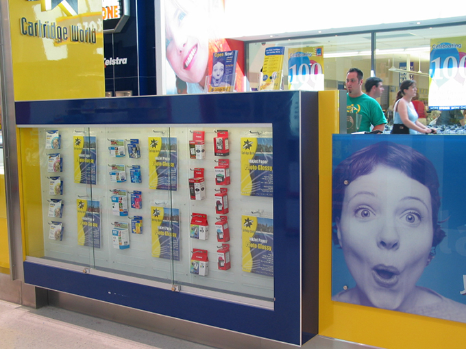 Cartridge World Helensvale | retail interior designers | shopping centre interior architect