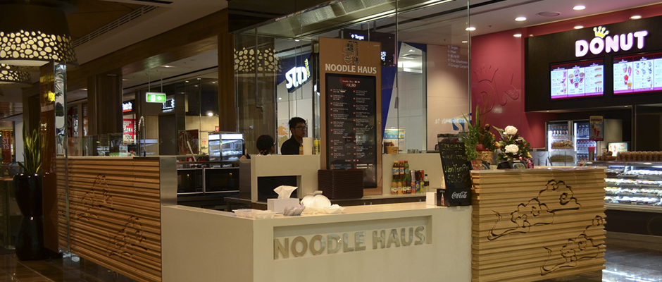 Noodle Haus at Westfield Carindale is the latest shop design from David Cuschieri