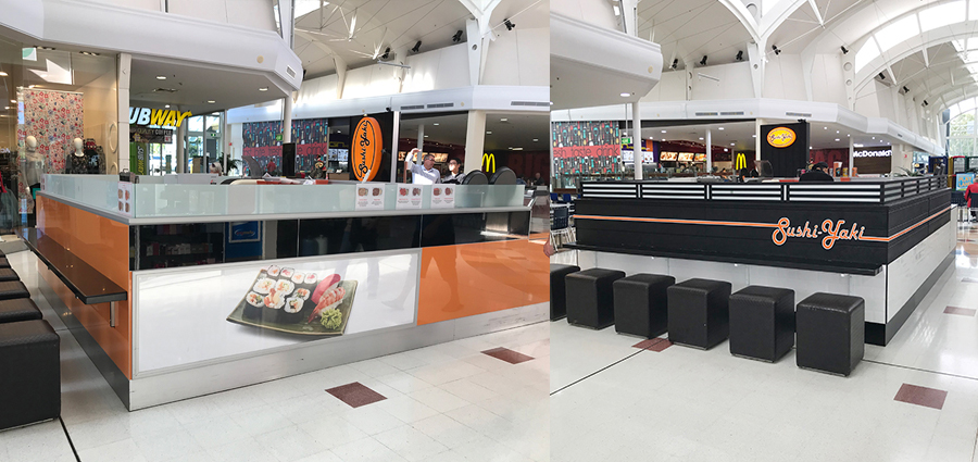 Before and after retail facelift